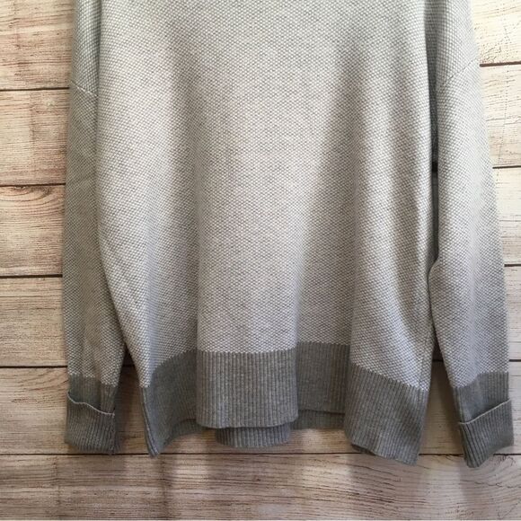 NEW WITHOUT TAGS RACHEL ZOE MOCK TURTLENECK SWEATER IN GRAY - Picture 3 of 7